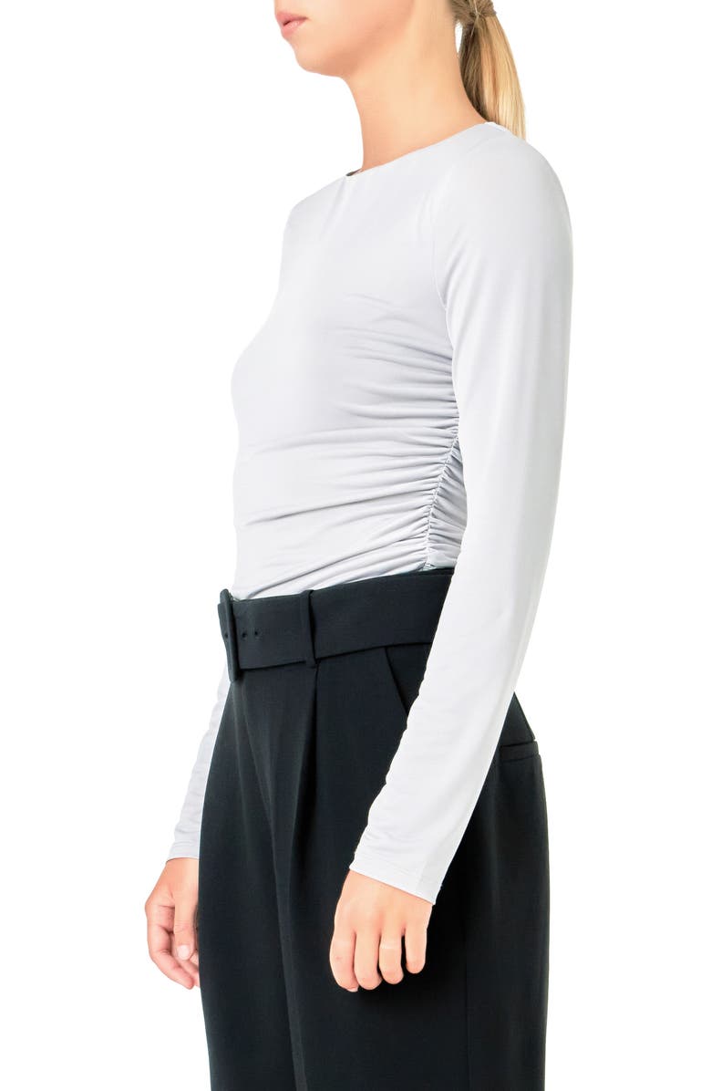 Endless Rose Ruched Top, Alternate, color, Silver Taupe