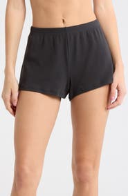 SKIMS Stretch Cotton Rib Loose Shorts