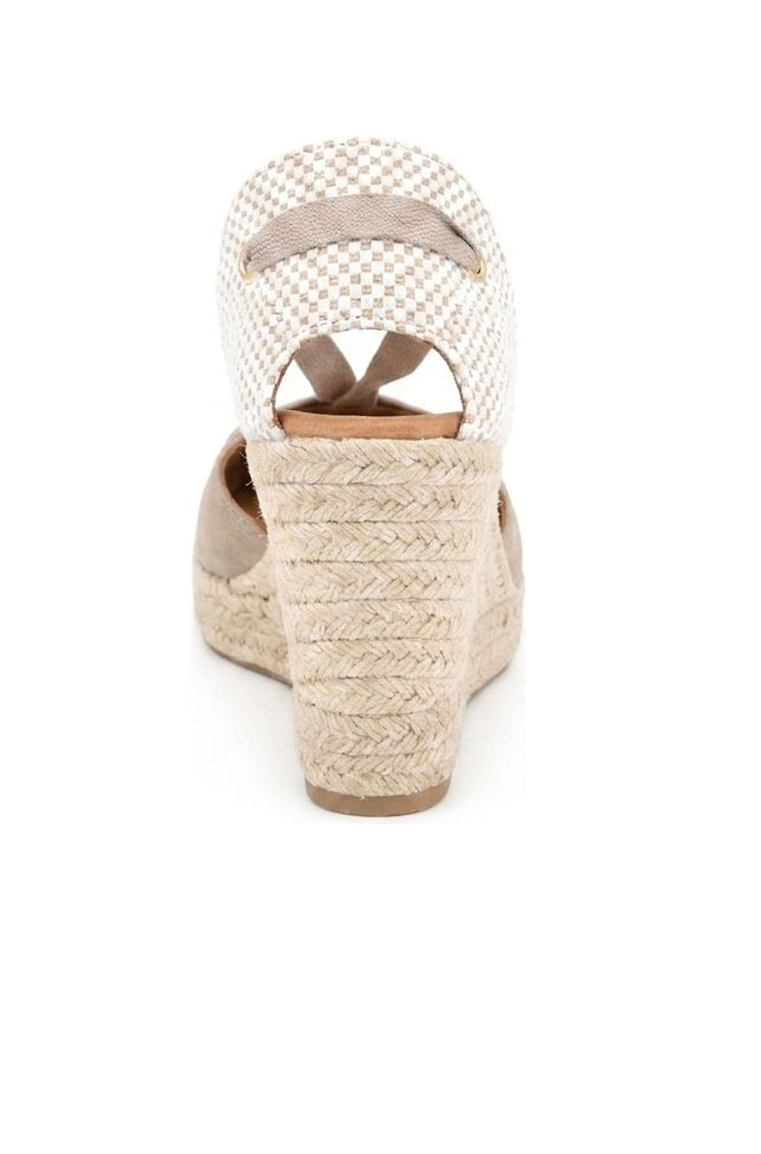 Jimena High Laces Espadrille Sandal, Alternate, color, Brown