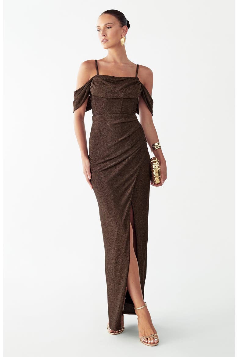 Amie Maxi Dress, Main, color, Rose Gold
