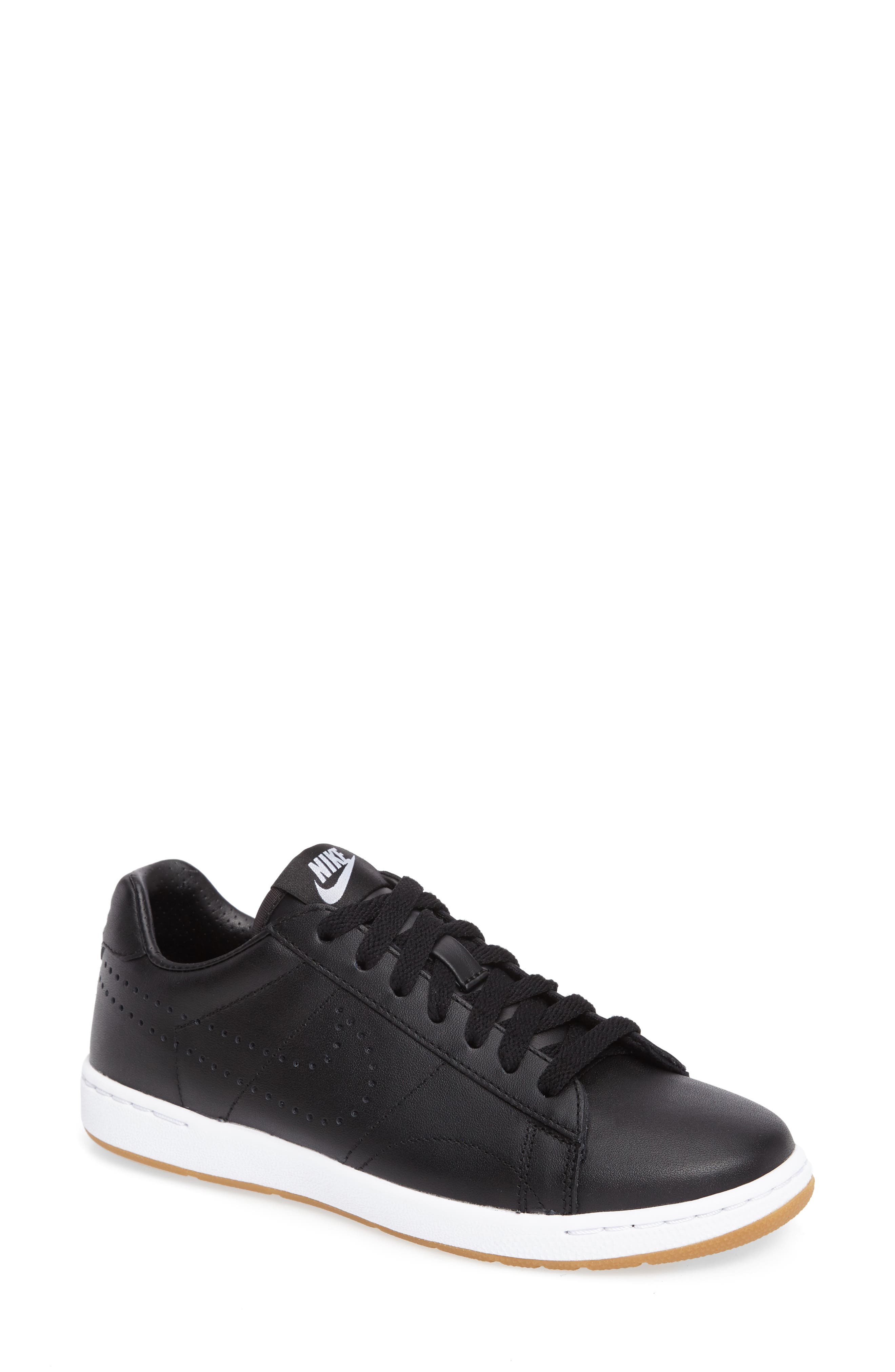 'Classic Ultra' Leather Sneaker, Main, color, BLACK/ WHITE/ BROWN