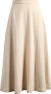 WAYF x Hannah Lovey Porter Capri Linen Blend Midi Skirt