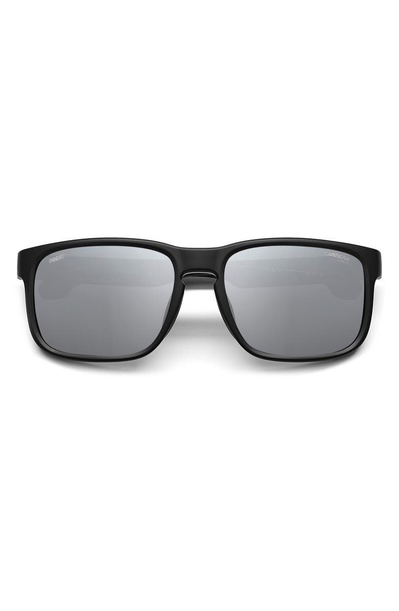 Carrera Eyewear x Ducati 57mm Mirrored Rectangular Sunglasses, Alternate, color, 