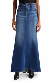 Kailani Mermaid Denim Maxi Skirt
