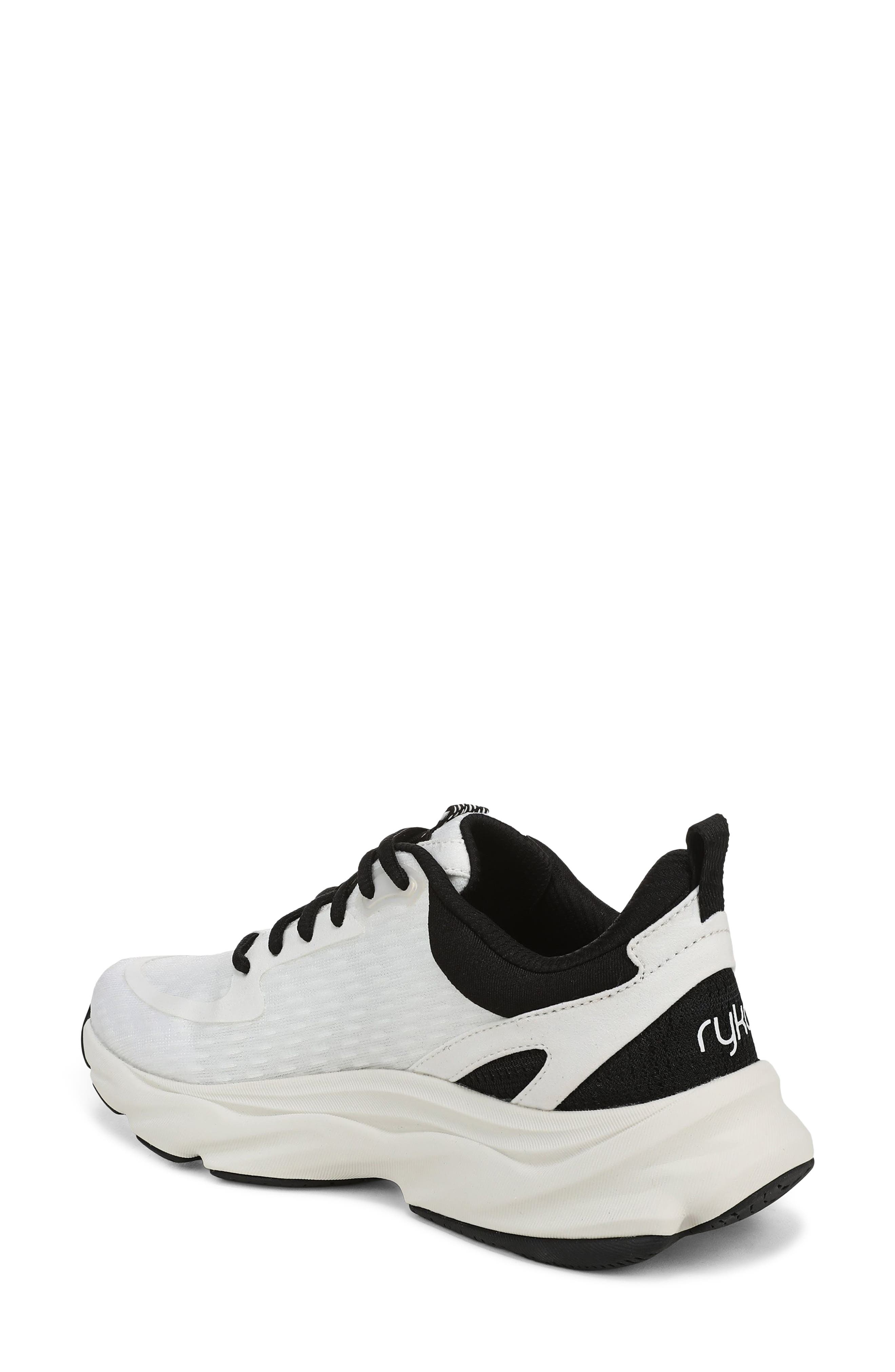 Rykä Rezorb Max Walking Sneaker, Alternate, color, White Black