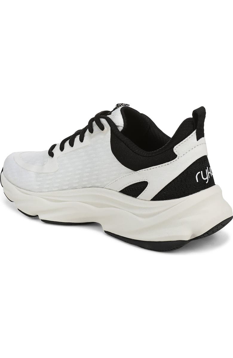 Rykä Rezorb Max Walking Sneaker, Alternate, color, White Black
