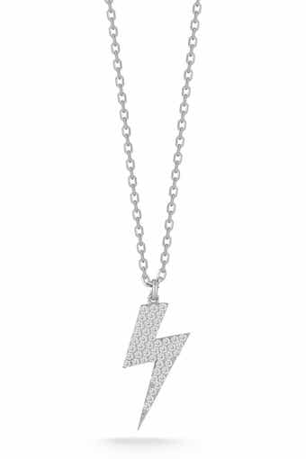SPHERA MILANO Cubic Zirconia Pavé Bolt Necklace