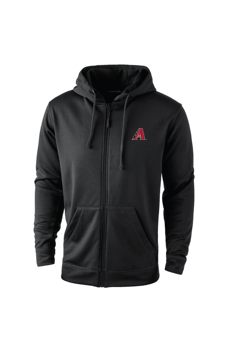 DUNBROOKE Men's Dunbrooke Black Arizona Diamondbacks Trophy Full-Zip Hoodie, Alternate, color, 