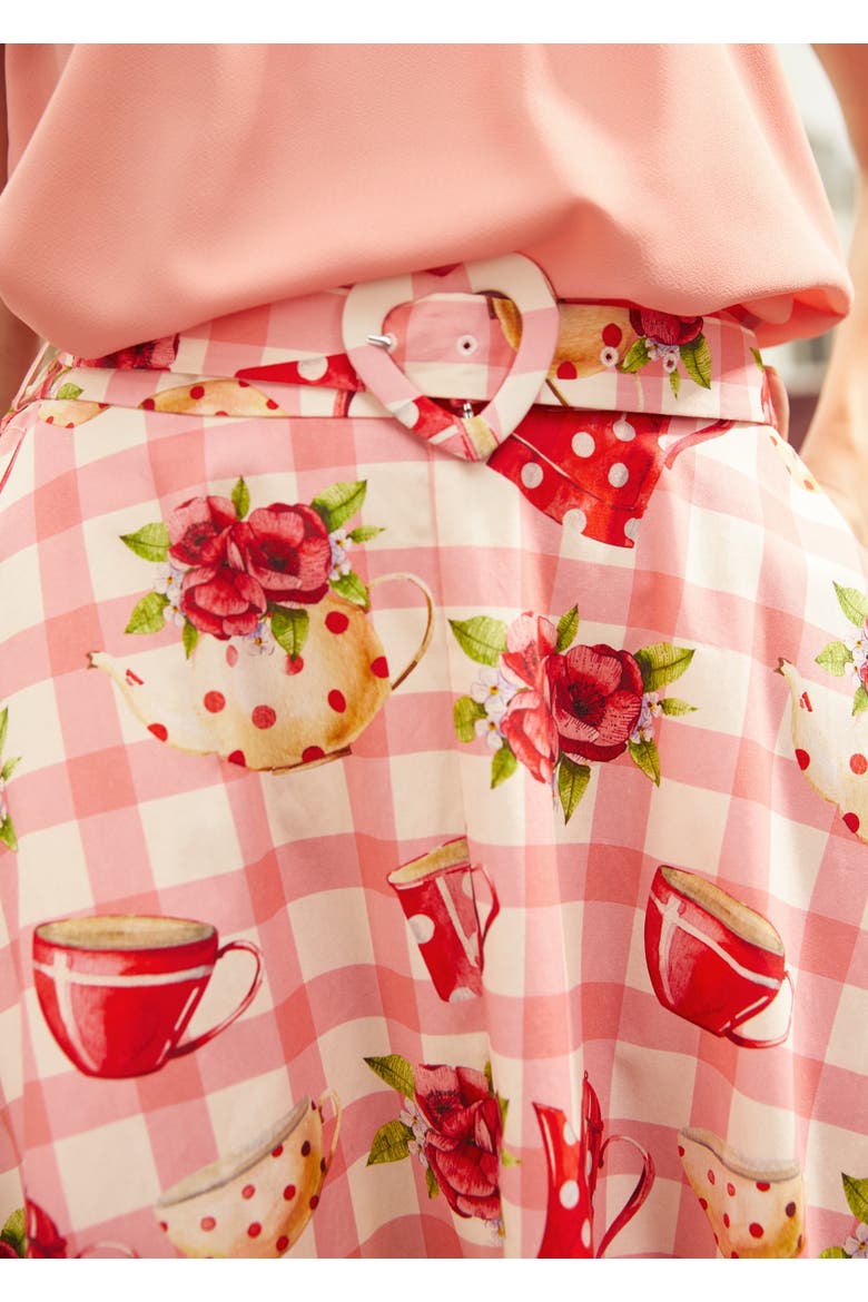 Tea Time Cutie Skirt, Alternate, color, Strawberry Teacake