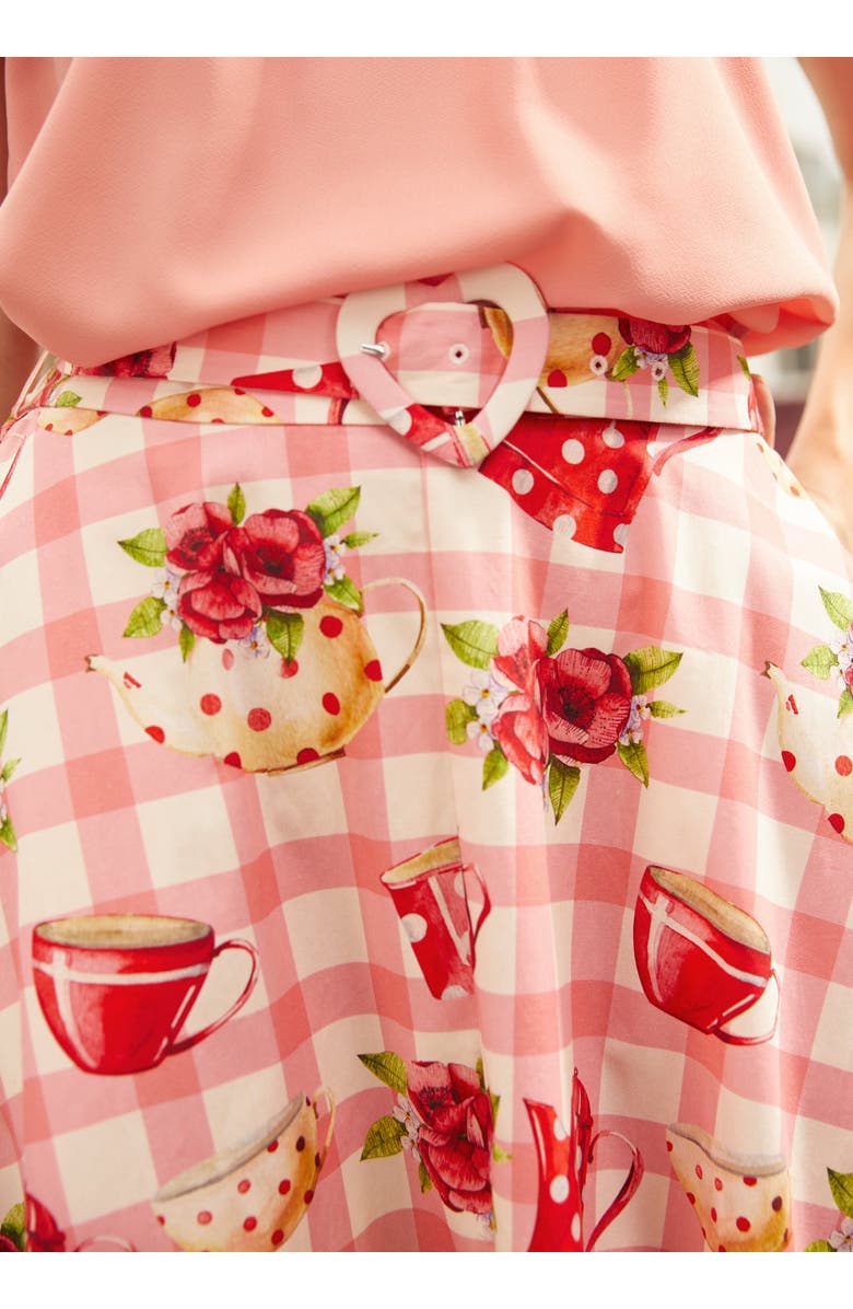 ModCloth Tea Time Cutie Skirt, Alternate, color, Strawberry Teacake