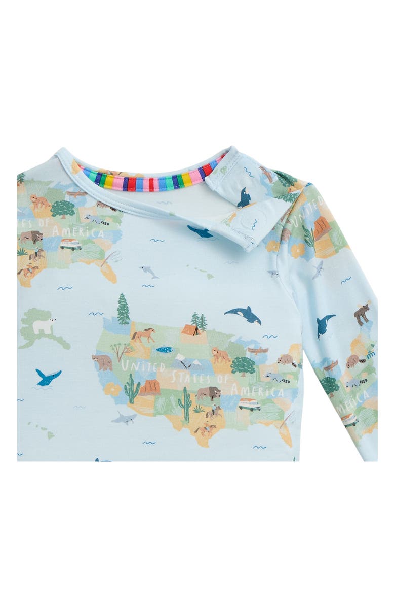 Magnetic Me Kids' America the Beautiful Fitted Two-Piece Pajamas, Alternate, color, 