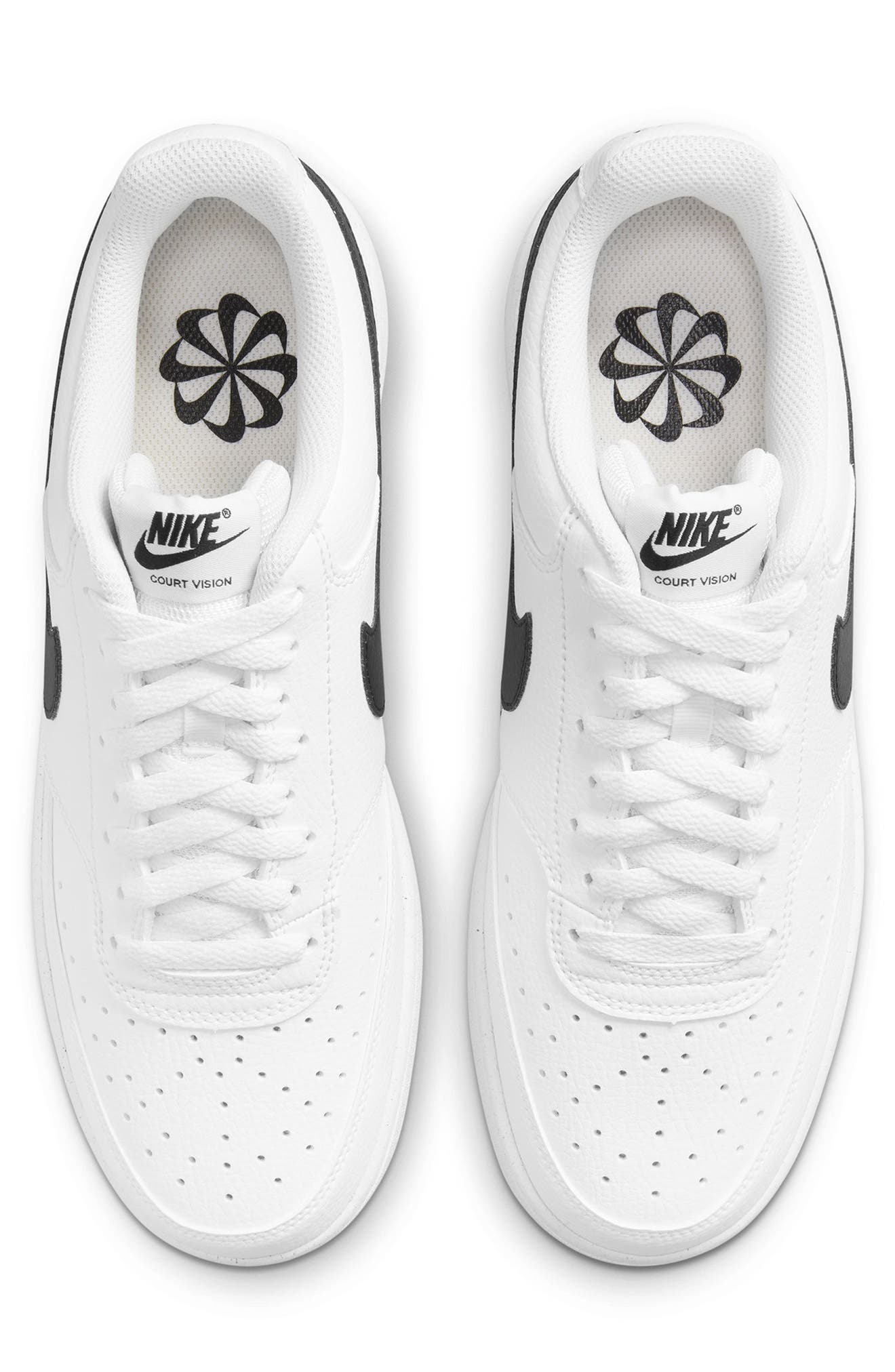 Court Vision Next Nature Sneaker, Alternate, color, WHITE/ BLACK/ WHITE