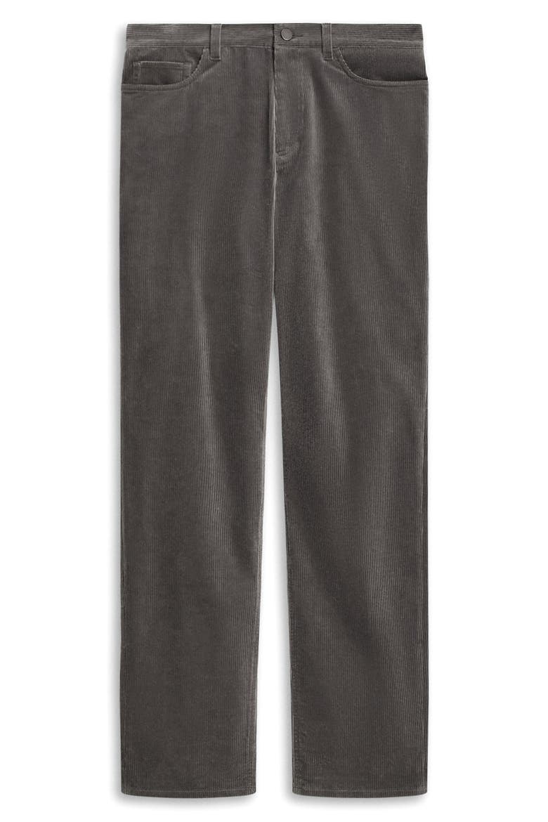 Crosby Corduroy Slim Straight Leg Pants, Alternate, color, CARBON