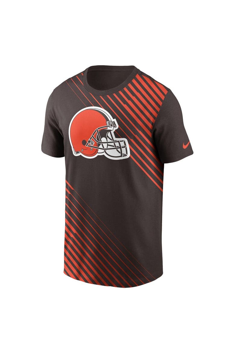Men's Nike  Brown Cleveland Browns Yard Line Fashion Asbury T-Shirt, Alternate, color, Brown