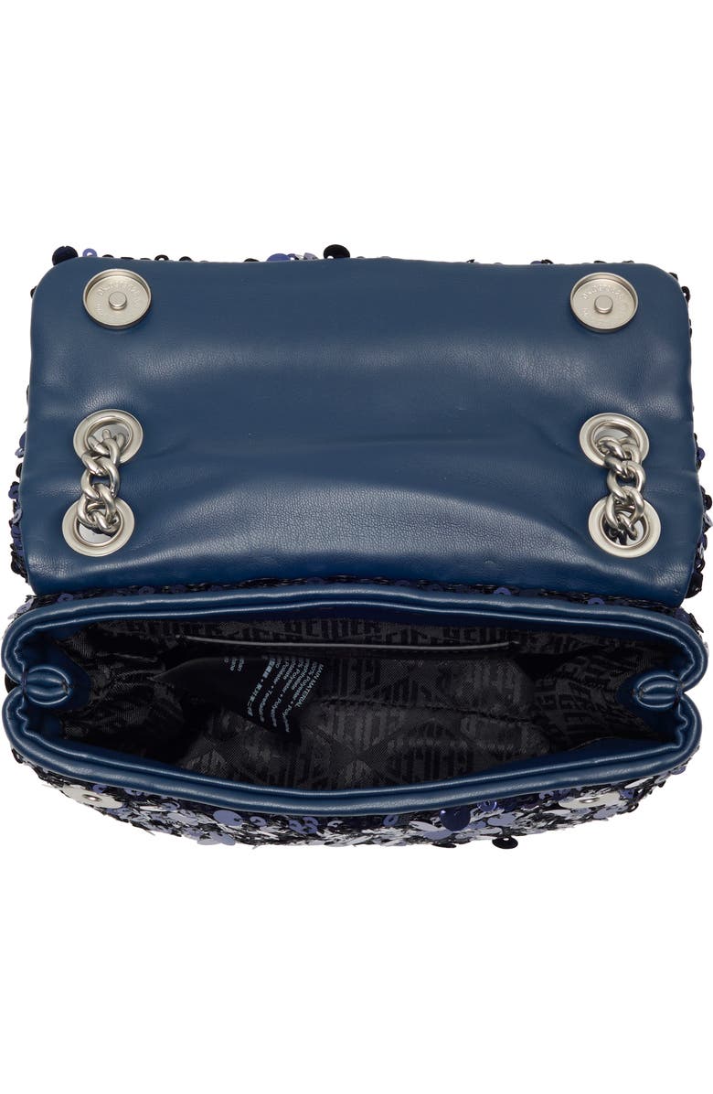 Kurt Geiger London Sequin Mini Braxton Crossbody Bag, Alternate, color, Navy