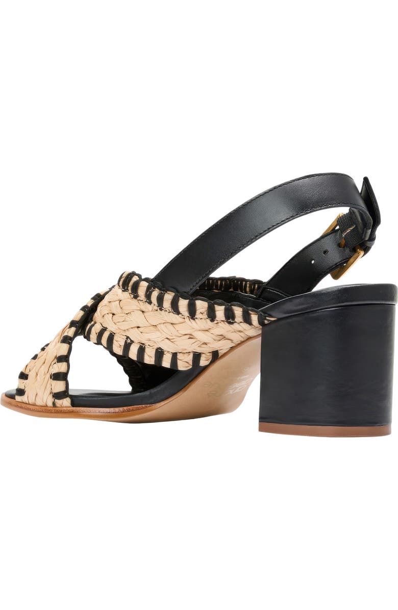 André Assous Hazel Raffia Slingback Sandal, Alternate, color,
