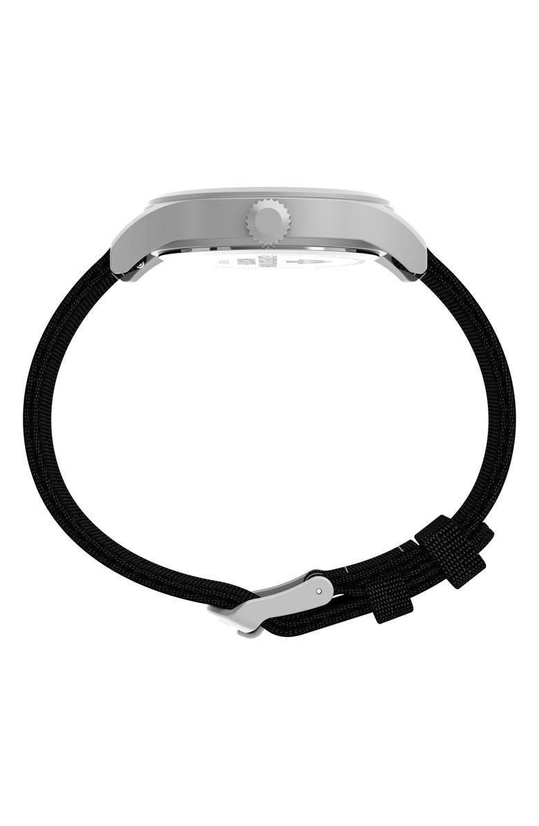 Timex<sup>®</sup> Expedition North Sierra Recycled Textile Strap Watch, 40mm, Alternate, color, Black