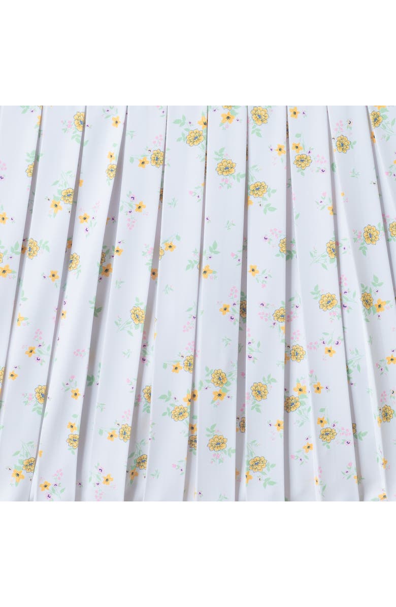 Andy & Evan Kids' Floral Pleated Skort, Alternate, color, White/ Yellow