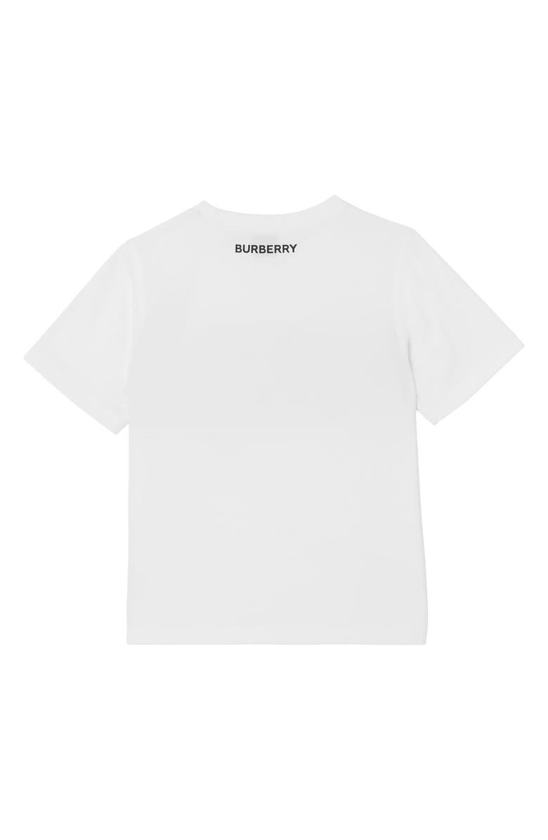 Burberry Kids' Cedar Check Panel Cotton T-Shirt, Alternate, color,