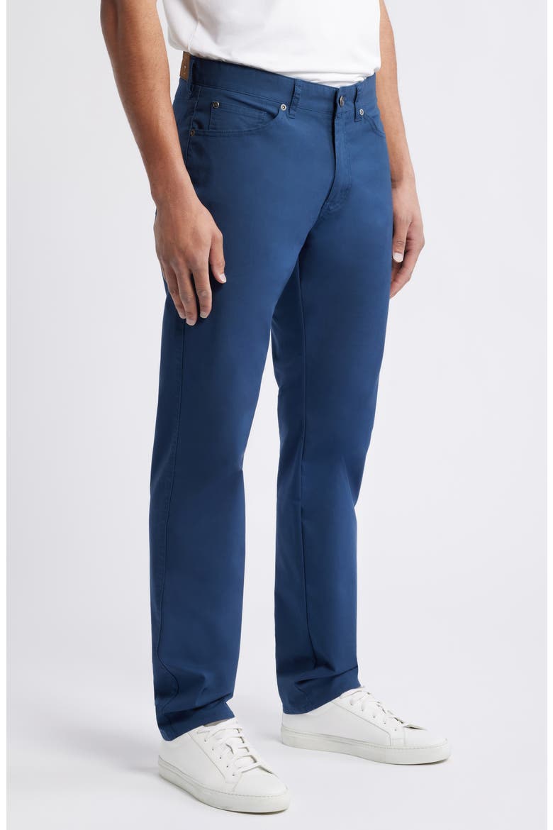 Crown Comfort Signature Sateen Five-Pocket Pants, Alternate, color, WASHED NAVY