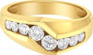 Haus of Brilliance 14KT Yellow Gold Men's Round Cut Diamond Ring