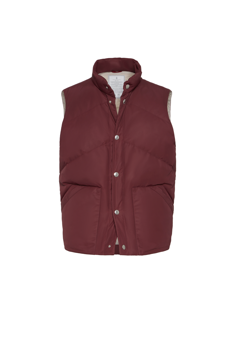 Brunello Cucinelli Down vest, Main, color, Amaranth
