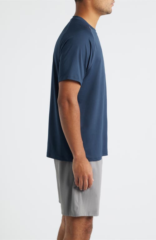 Zella Perforated Training T-shirt In Blue