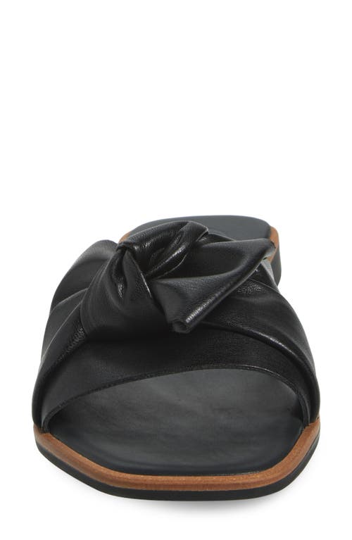 Paul Green Annie Slide Sandal In Black Future Nappa