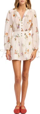 En Saison Tusla Long Sleeve Minidress