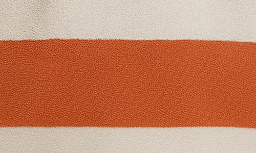 D.rt Classic Stripe Terry T-shirt In Orange