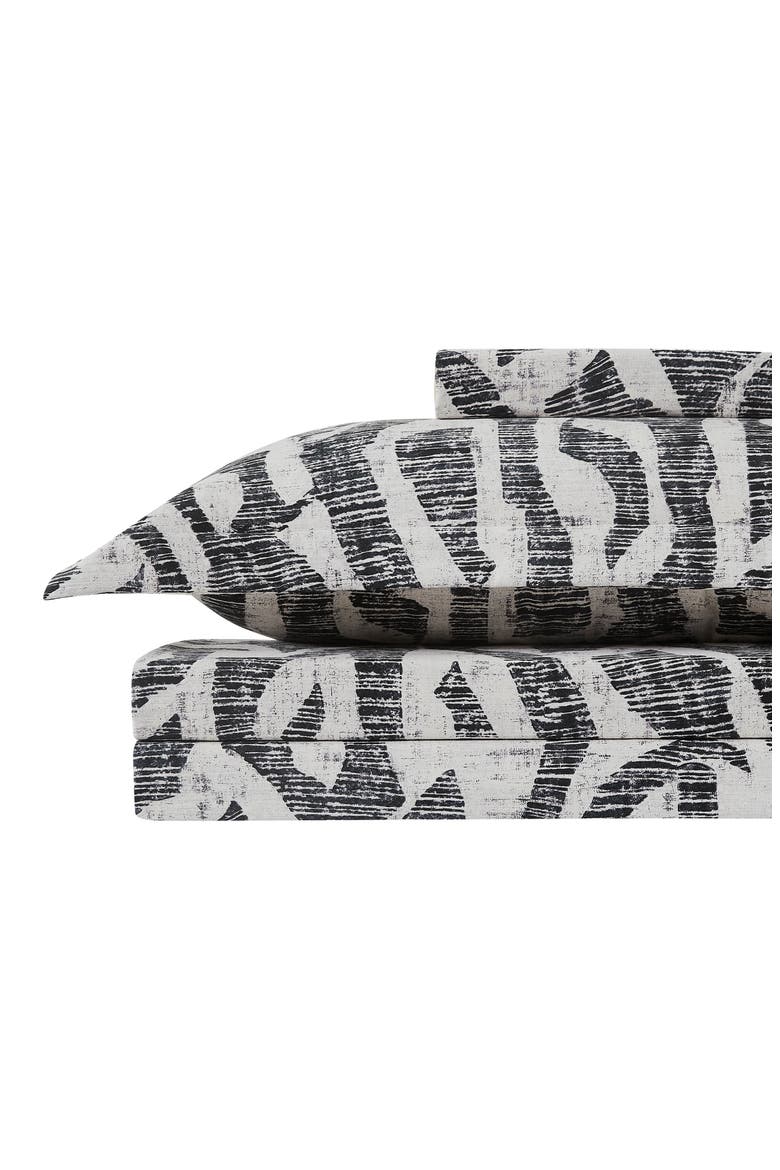 Khari Reversible Duvet & Sham Set, Main, color, CHARCOAL