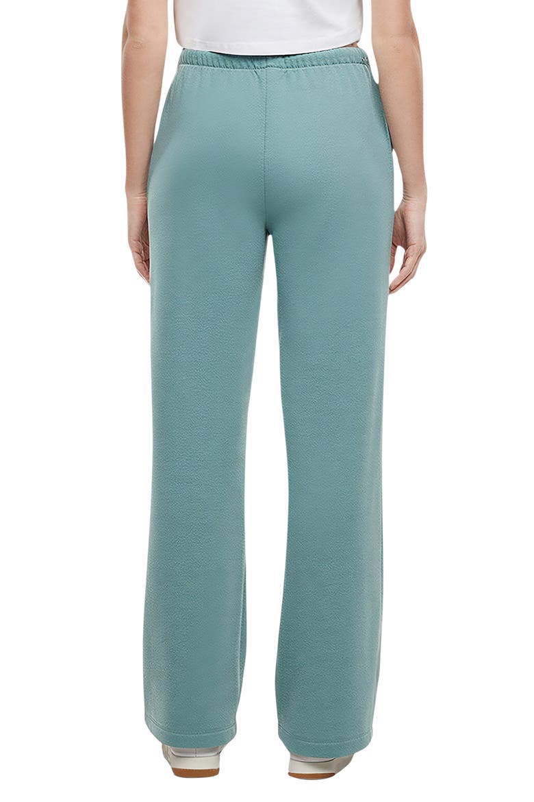 Andie Wide Leg Sweatpants, Alternate, color, OIL BLUE