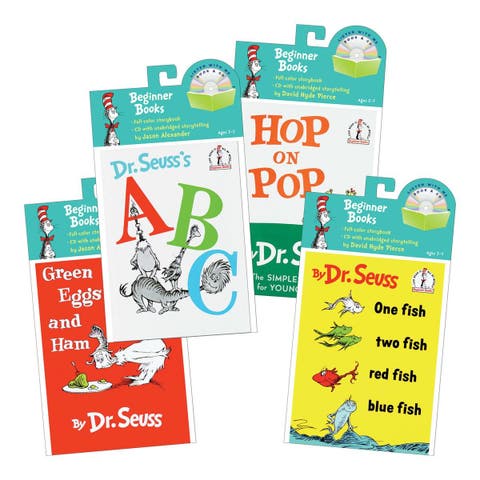 Dr. Seuss Books and Audio CDs - Set of 4