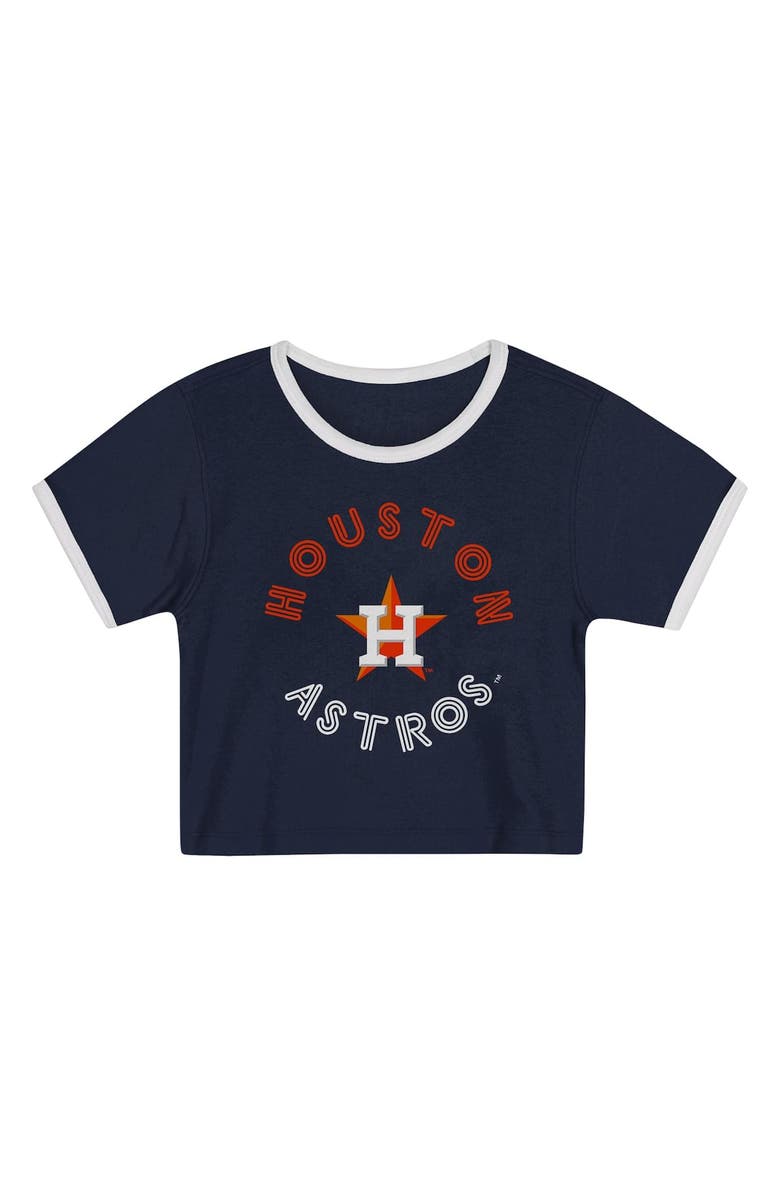 Outerstuff Toddler Navy Houston Astros Double Run T-Shirt & Shorts Set, Alternate, color, Navy