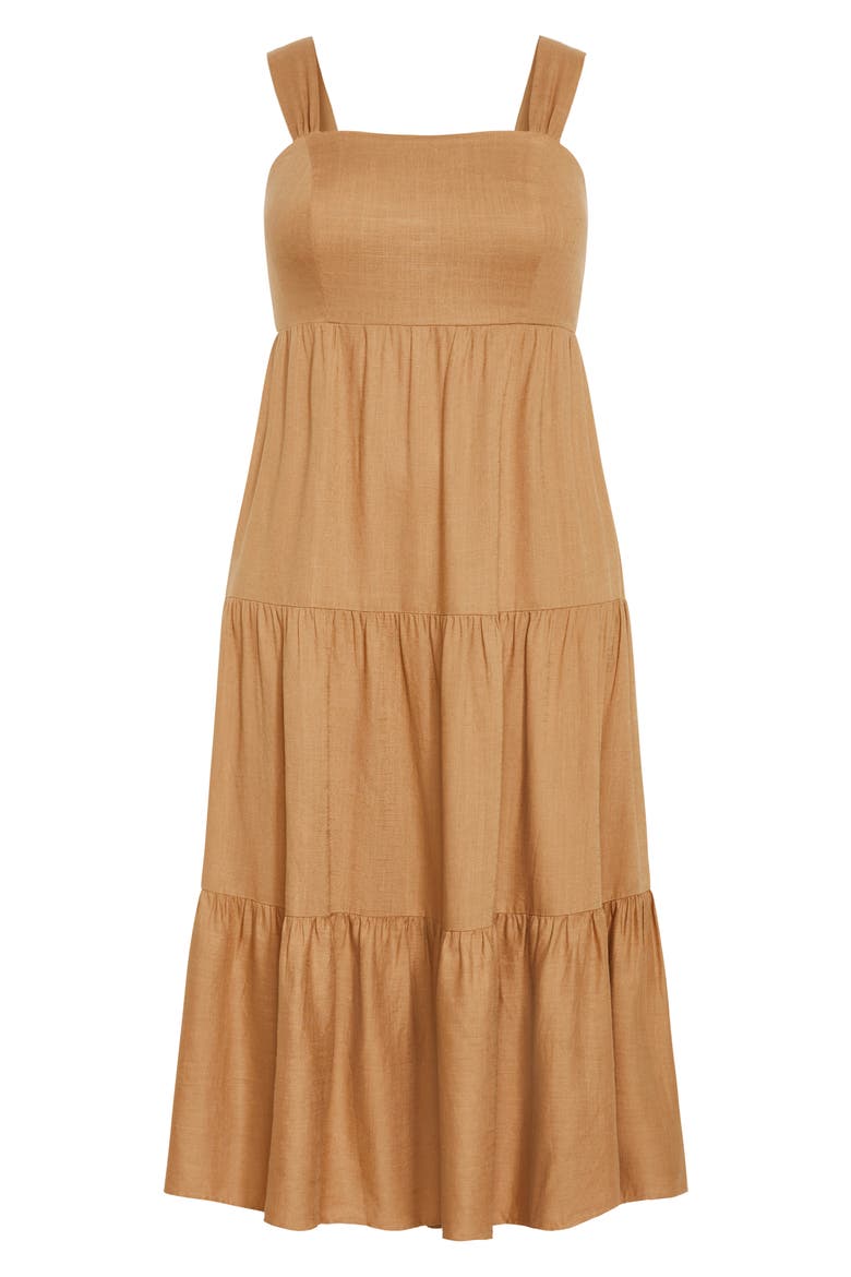 Livvy Maxi Sundress, Alternate, color, CARAMEL