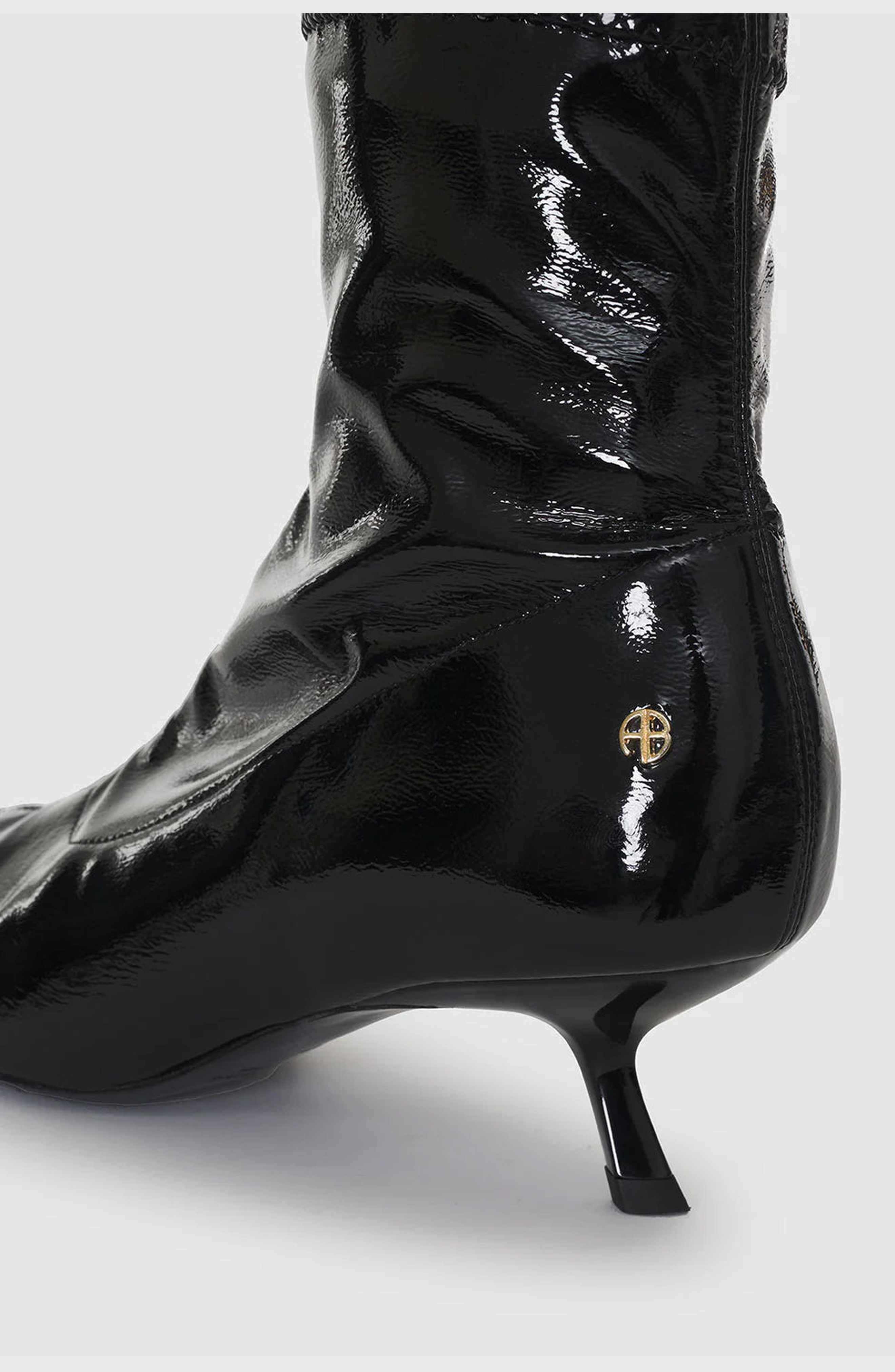 ANINE BING Hilda Boots, Alternate, color, High-Shine Black