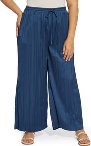 Lysse The Packable Pleated Wide Leg Satin Pants