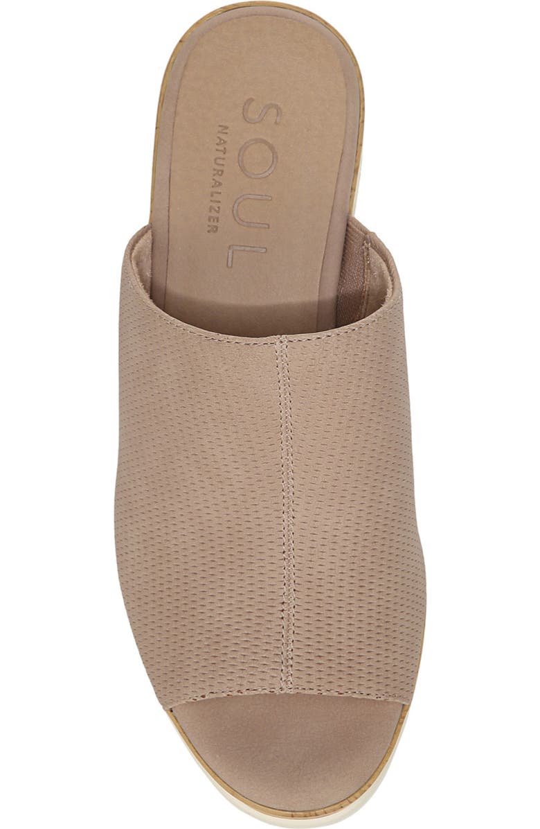 SOUL NATURALIZER Goodtimes Platform Wedge Slide Sandal, Alternate, color, Light Taupe Synthetic