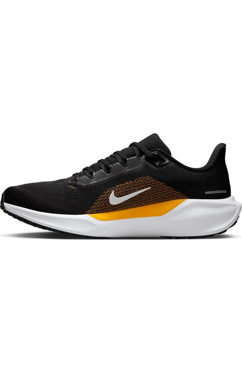Nike Unisex Nike Black Pittsburgh Steelers Air Zoom Pegasus 41 Sneakers, Alternate, color, Black