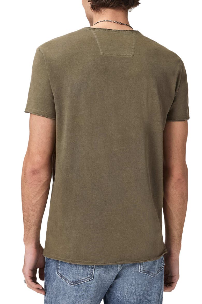 Fleur de Lis Embroidered T-Shirt, Alternate, color, EUCALYPTUS
