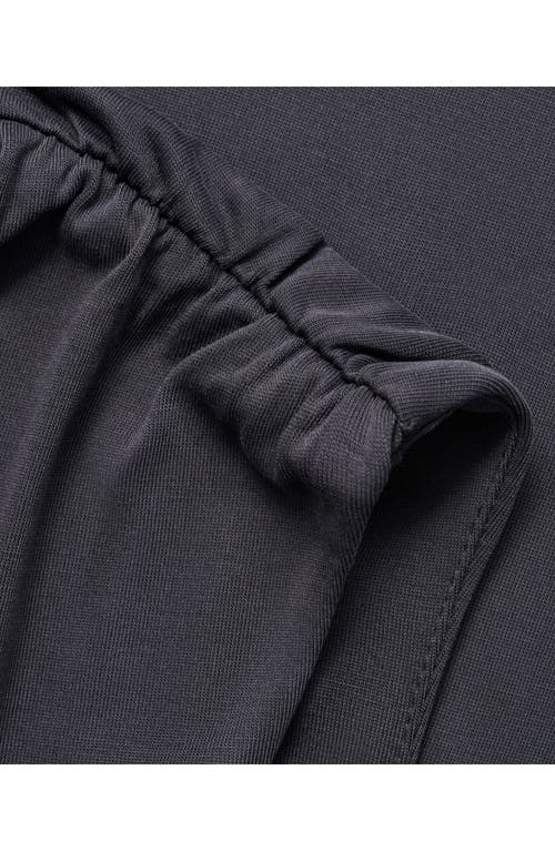 Mango Ruched Sleeveless Maxi Dress In Black