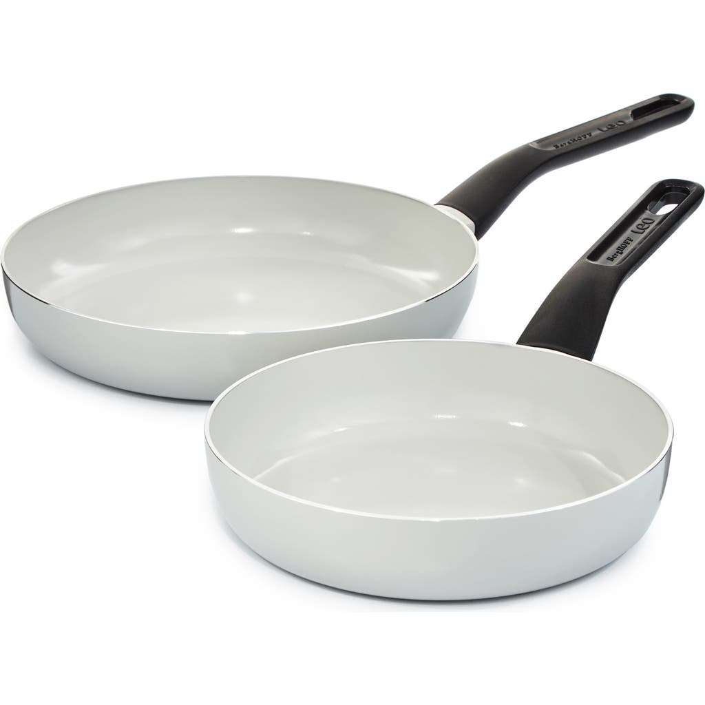 Berghoff Leo Glints 2-piece Fry Pan Set In Cream