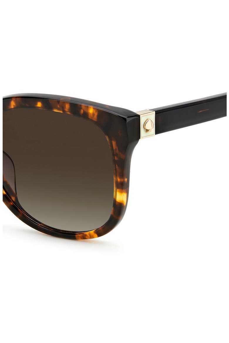 gweniths 53mm gradient square sunglasses, Alternate, color, HAVANA
