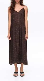 BIMBA Y LOLA Floral Strap Midi Dress