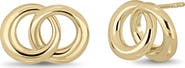 Bony Levy 14k Gold Double Circle Stud Earrings