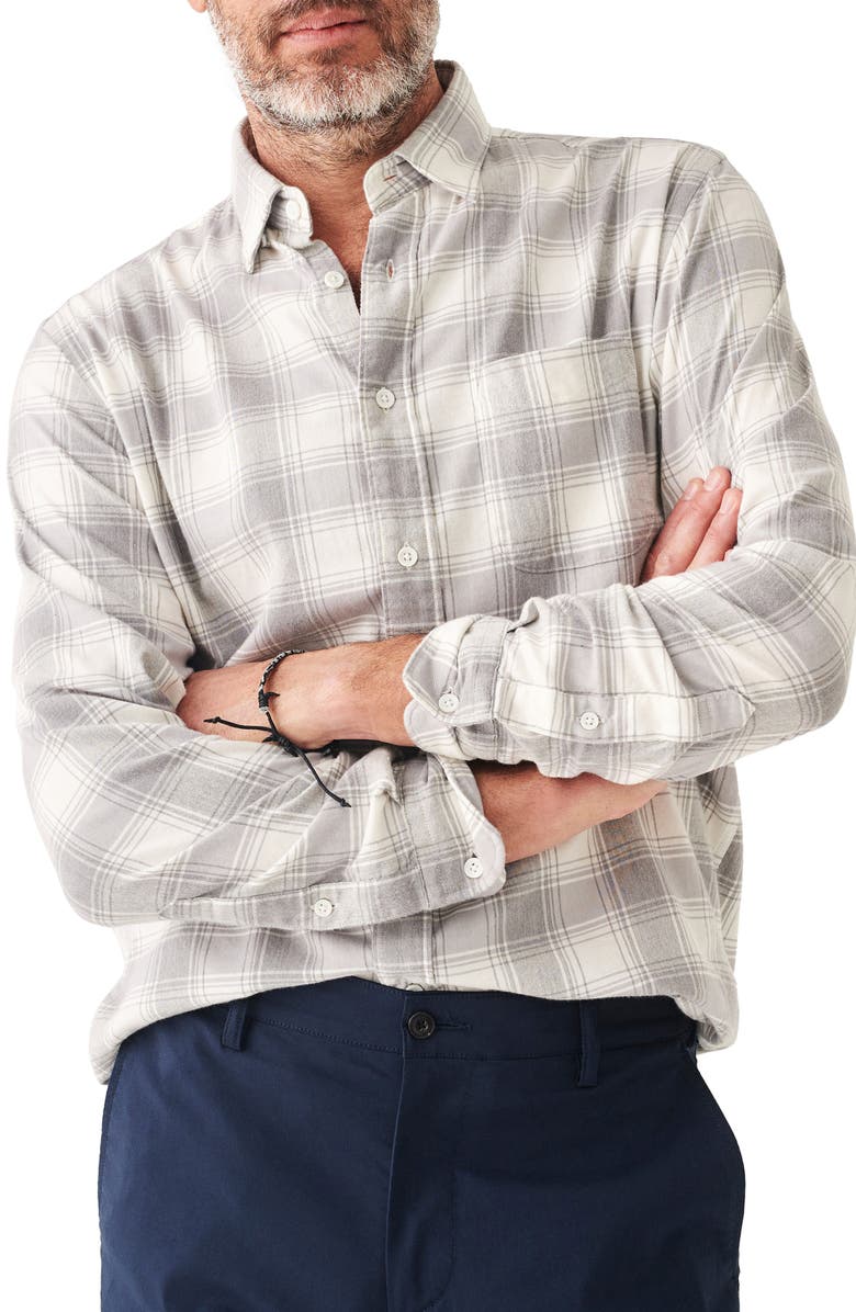 Faherty The Movement Featherweight Flannel Button-Up Shirt, Main, color, 