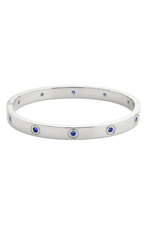Verona Sapphire Cubic Zirconia Bangle