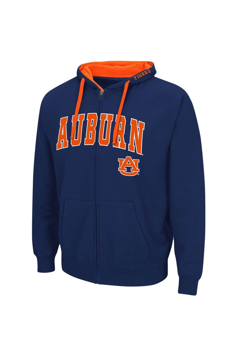 Men's Colosseum Navy Auburn Tigers Big & Tall Full-Zip Hoodie, Alternate, color, Navy