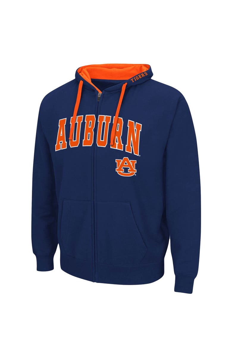 COLOSSEUM Men's Colosseum Navy Auburn Tigers Big & Tall Full-Zip Hoodie, Alternate, color, Navy