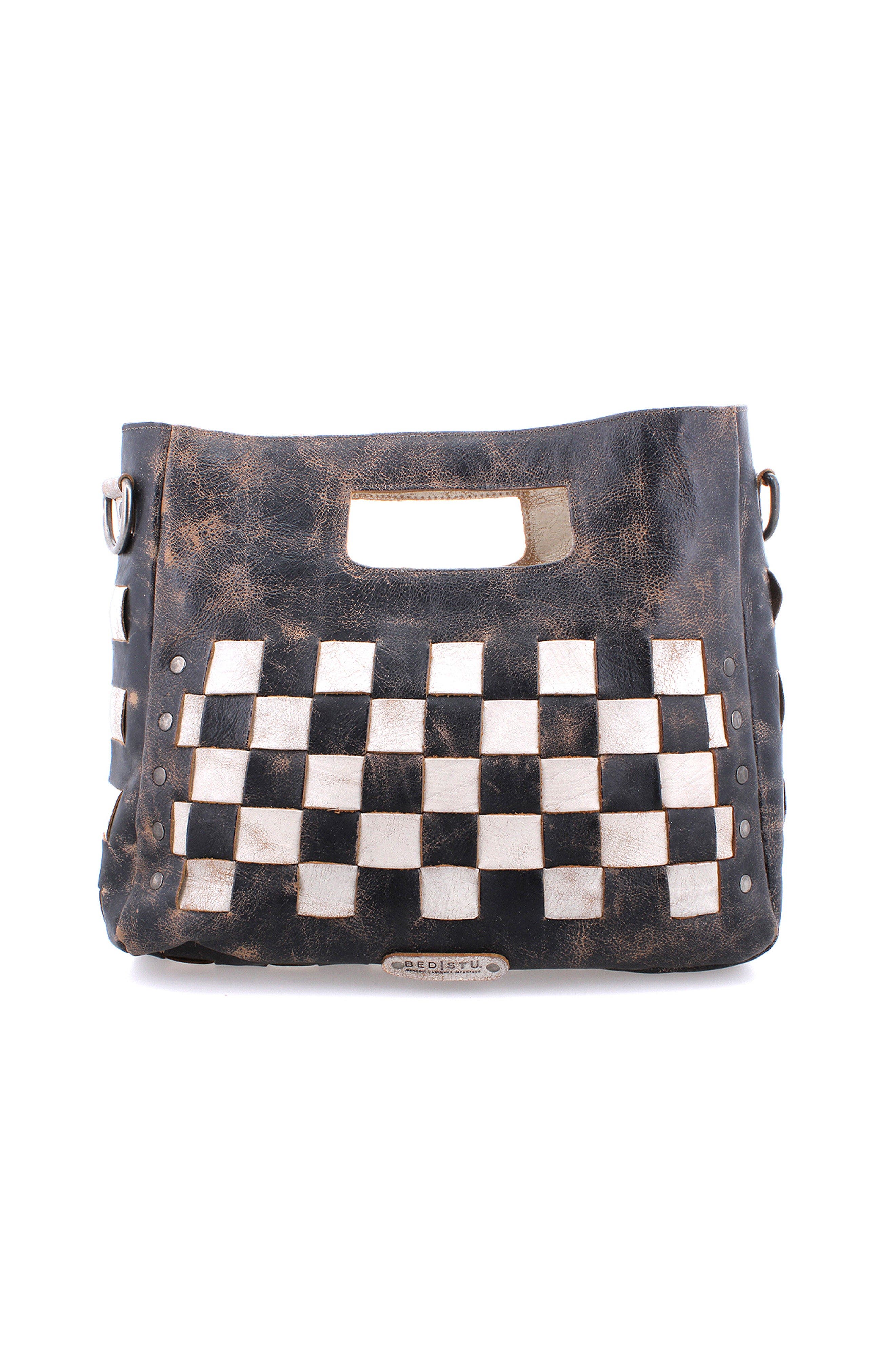 Bed Stu Orchid Handbag, Alternate, color, Black Lux Nectar Lux